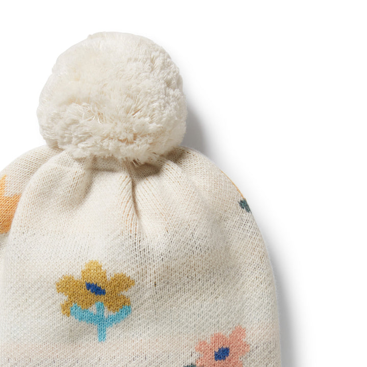 Wilson & Frenchy - Flower Pop Organic Knitted Jacquard Hat
