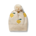 Lemony Organic Knitted Jacquard Hat