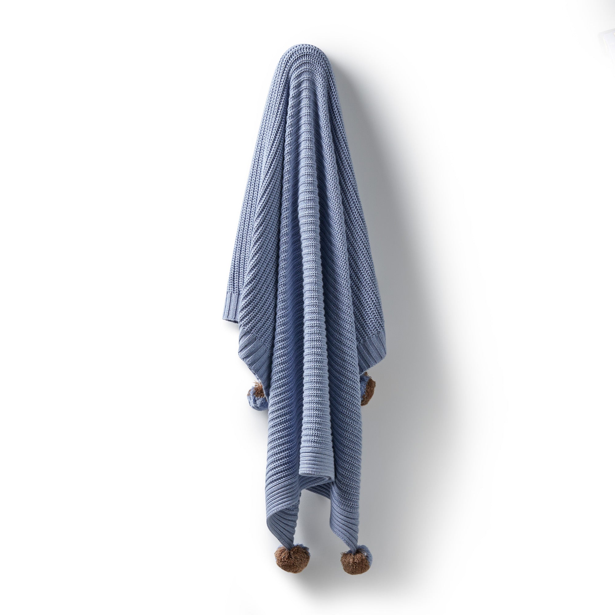 Wilson & Frenchy - Blue Speckle Organic Knitted Blanket