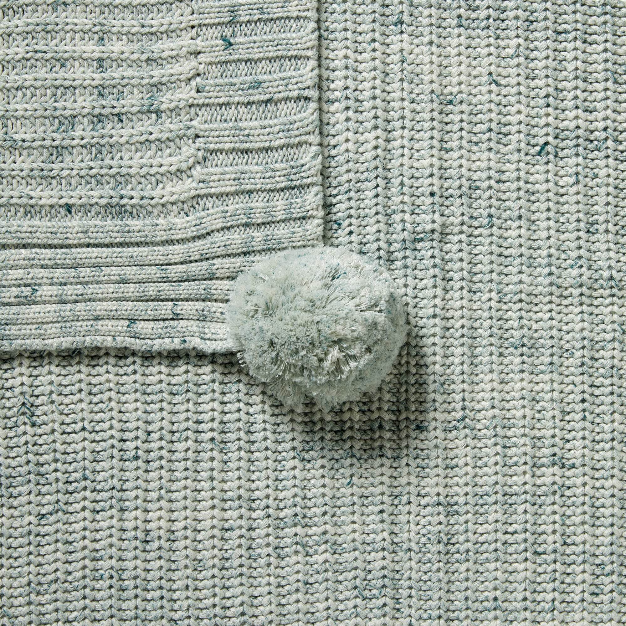 Wilson & Frenchy - Moss Speckle Organic Knitted Blanket