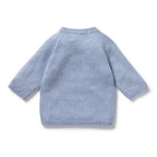Wilson & Frenchy - Blue Speckle Organic Knitted Kimono Cardigan