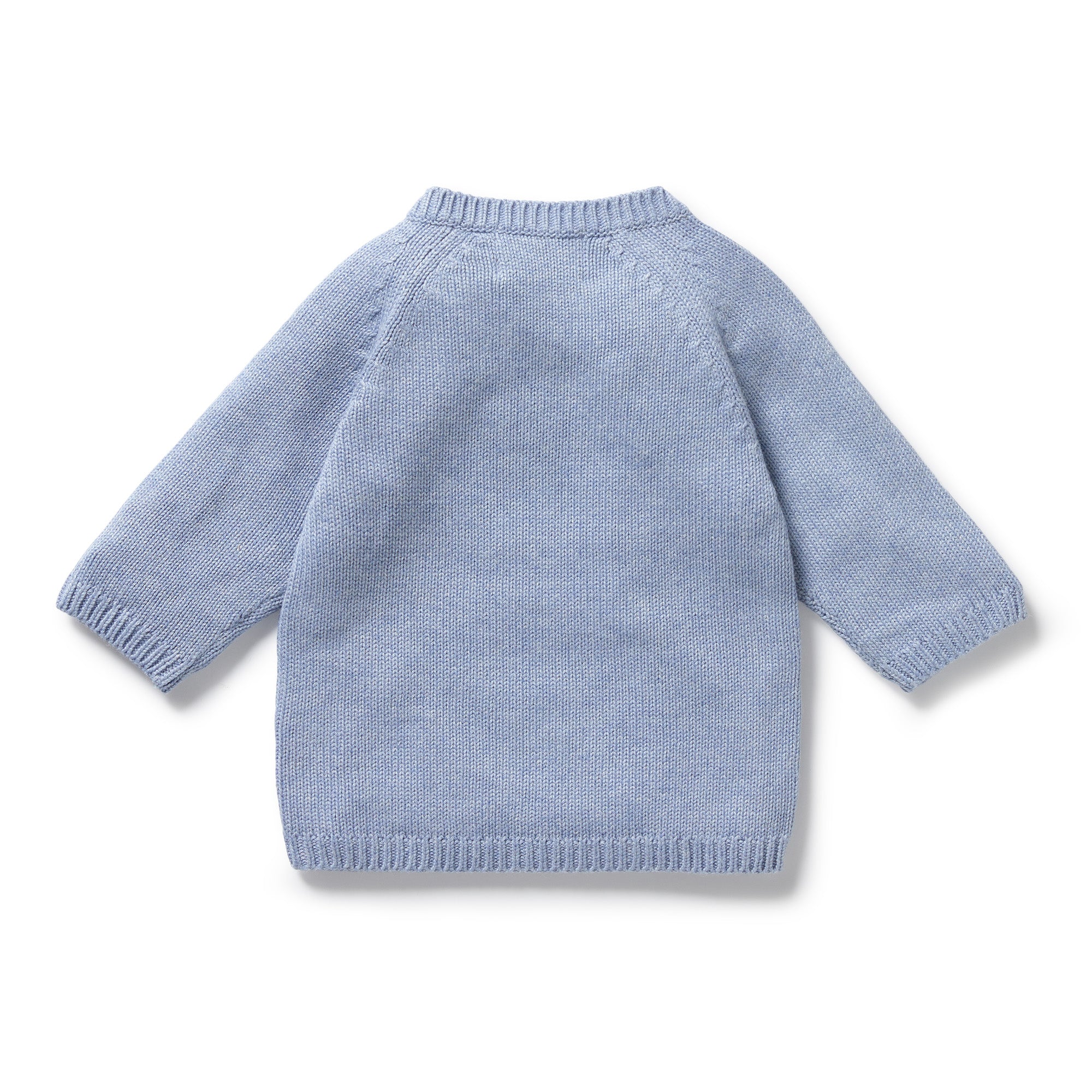 Wilson & Frenchy - Blue Speckle Organic Knitted Kimono Cardigan