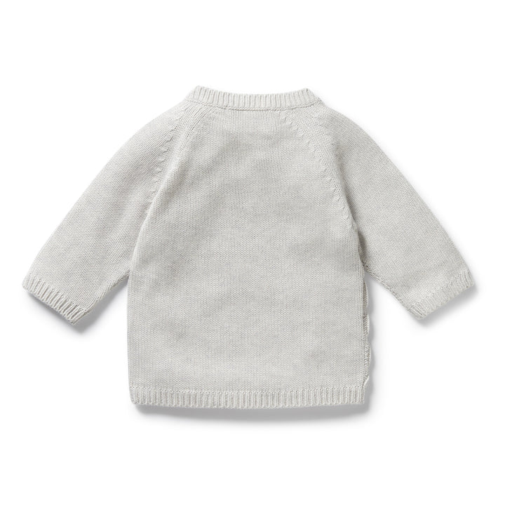 Wilson & Frenchy - Grey Melange Organic Knitted Kimono Cardigan