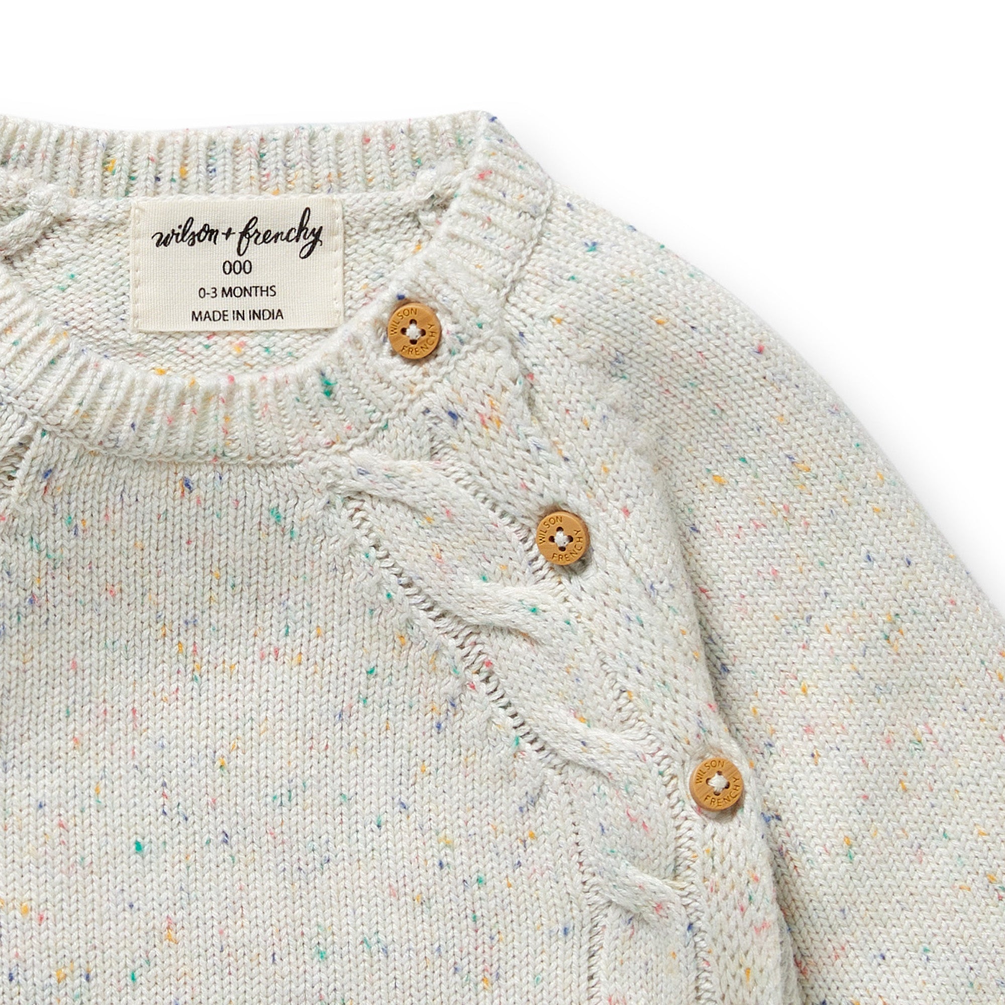 Wilson & Frenchy - Hundreds and Thousands Organic Knitted Kimono Cardigan
