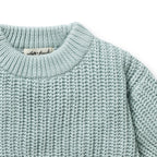 Wilson & Frenchy - Duck Egg Organic Knitted Jumper