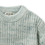 Wilson & Frenchy - Moss Speckle Organic Knitted Jumper