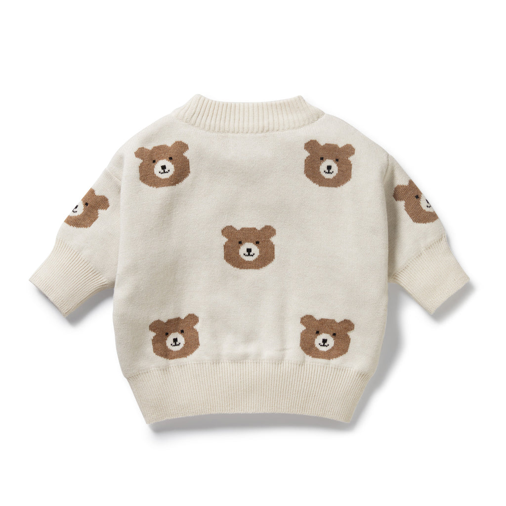 Wilson & Frenchy - Beary Cute Organic Knitted Jacquard Jumper