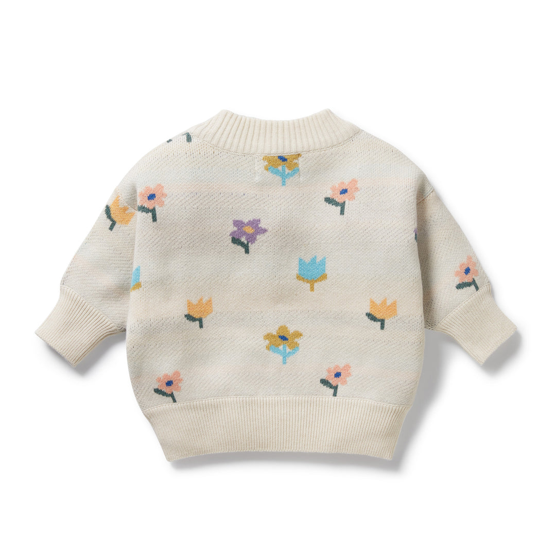 Wilson & Frenchy - Flower Pop Organic Knitted Jacquard Jumper
