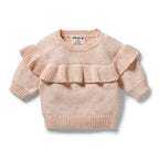 Wilson & Frenchy - Fairy Floss Organic Knitted Ruffle Jumper