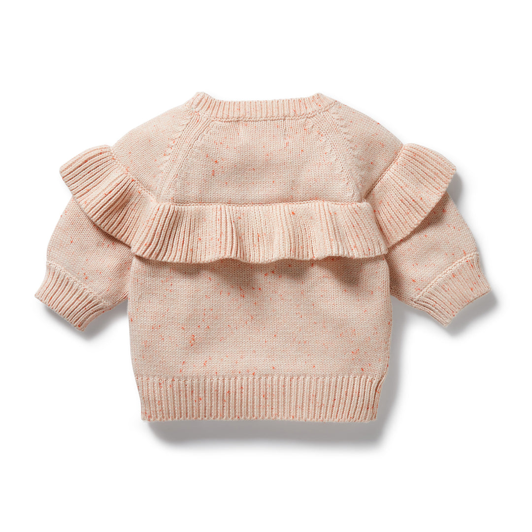 Wilson & Frenchy - Fairy Floss Organic Knitted Ruffle Jumper