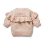 Wilson & Frenchy - Fairy Floss Organic Knitted Ruffle Jumper