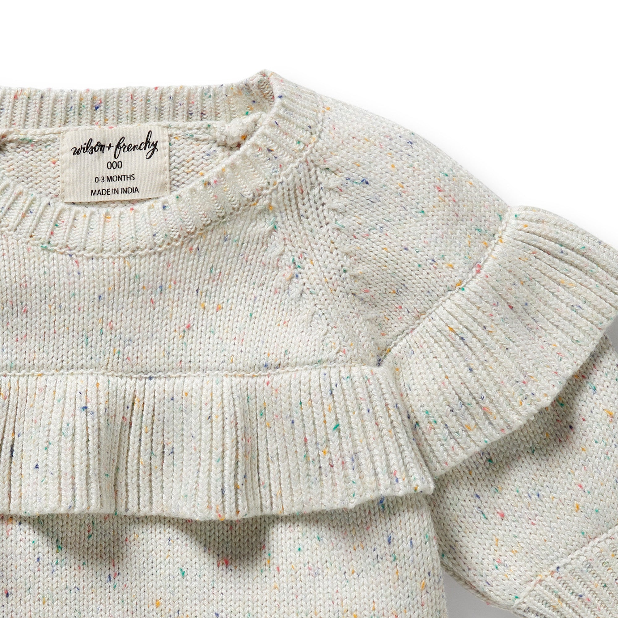 Wilson & Frenchy - Hundreds and Thousands Organic Knitted Ruffle Jumper