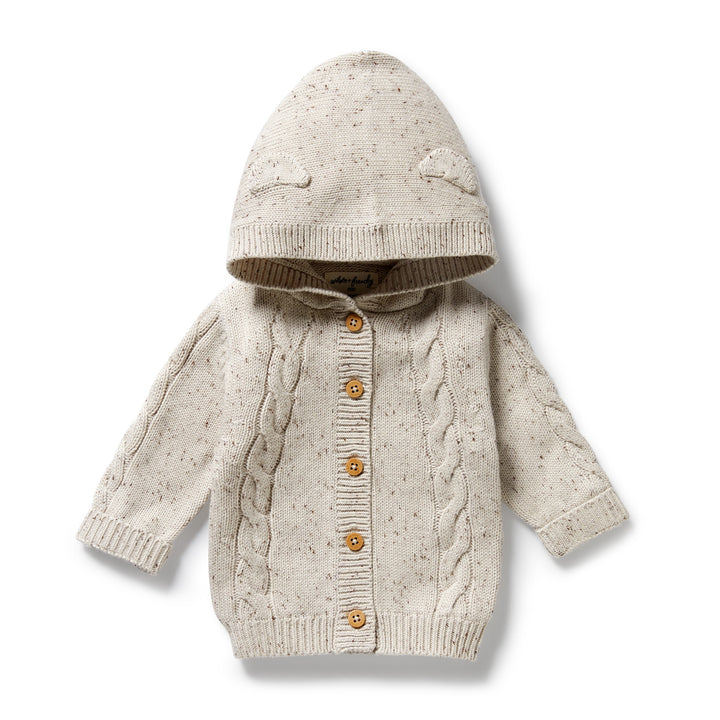 Wilson & Frenchy - Cookie and Cream Organic Knitted Cable Jacket