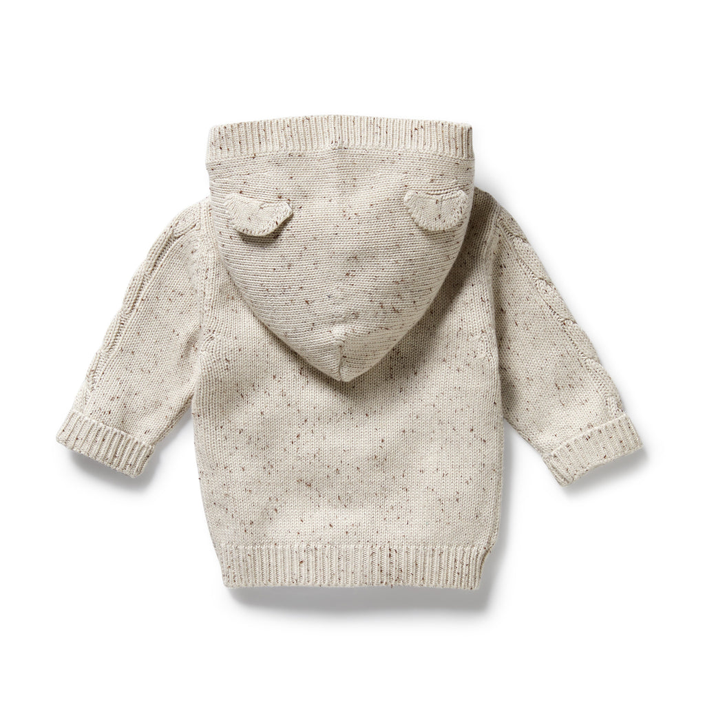 Wilson & Frenchy - Cookie and Cream Organic Knitted Cable Jacket