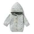Moss Speckle Organic Knitted Cable Jacket