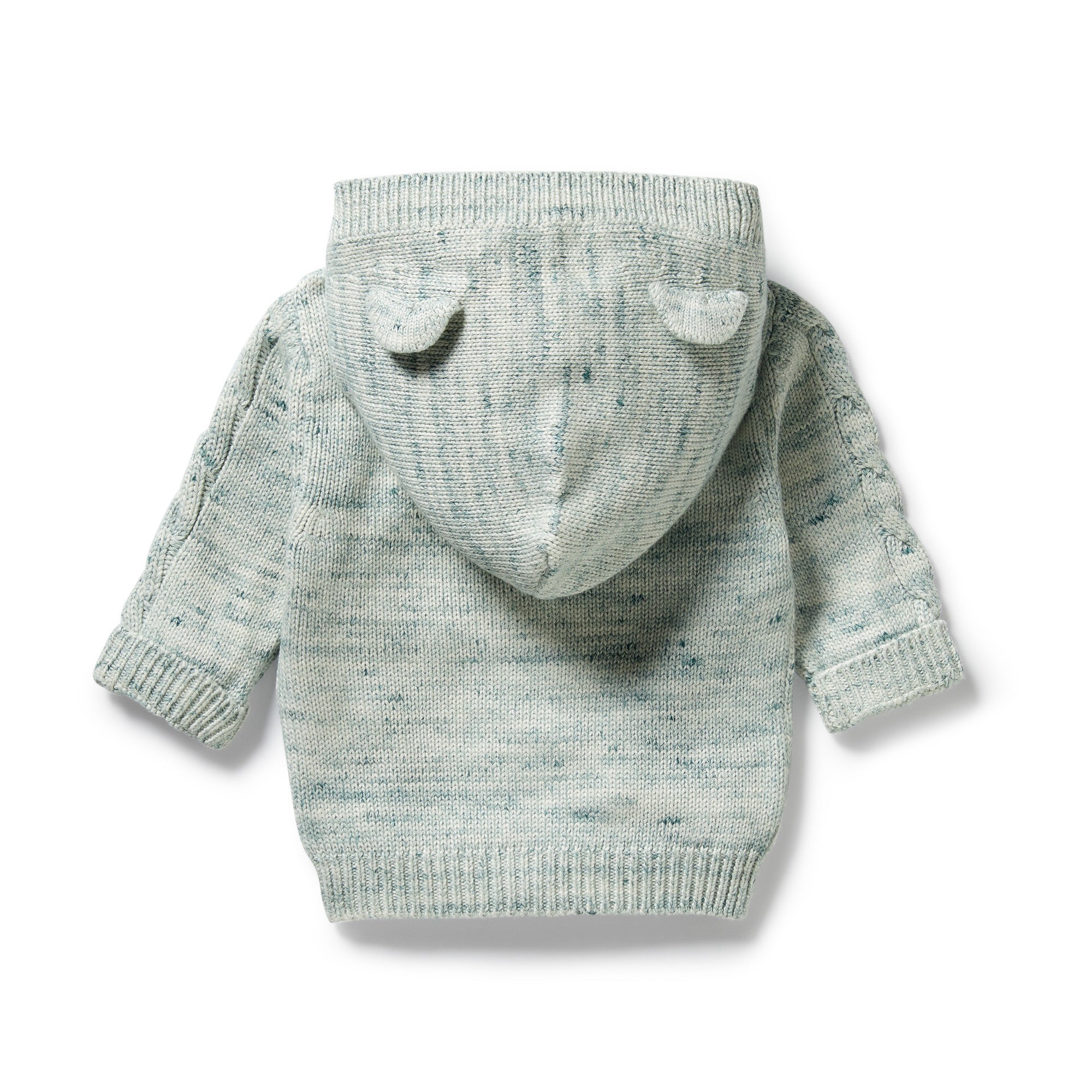 Wilson & Frenchy - Moss Speckle Organic Knitted Cable Jacket