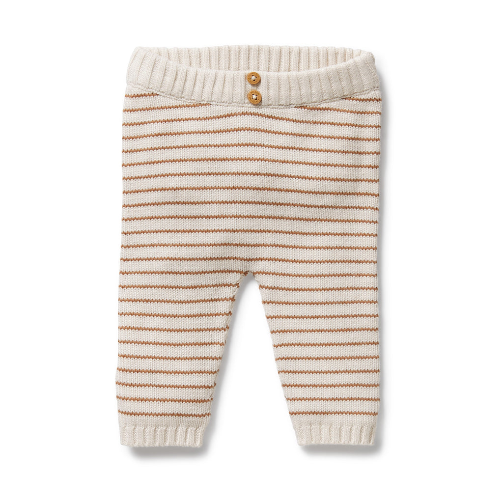 Wilson & Frenchy - Cinnamon Stripe Organic Knitted Legging
