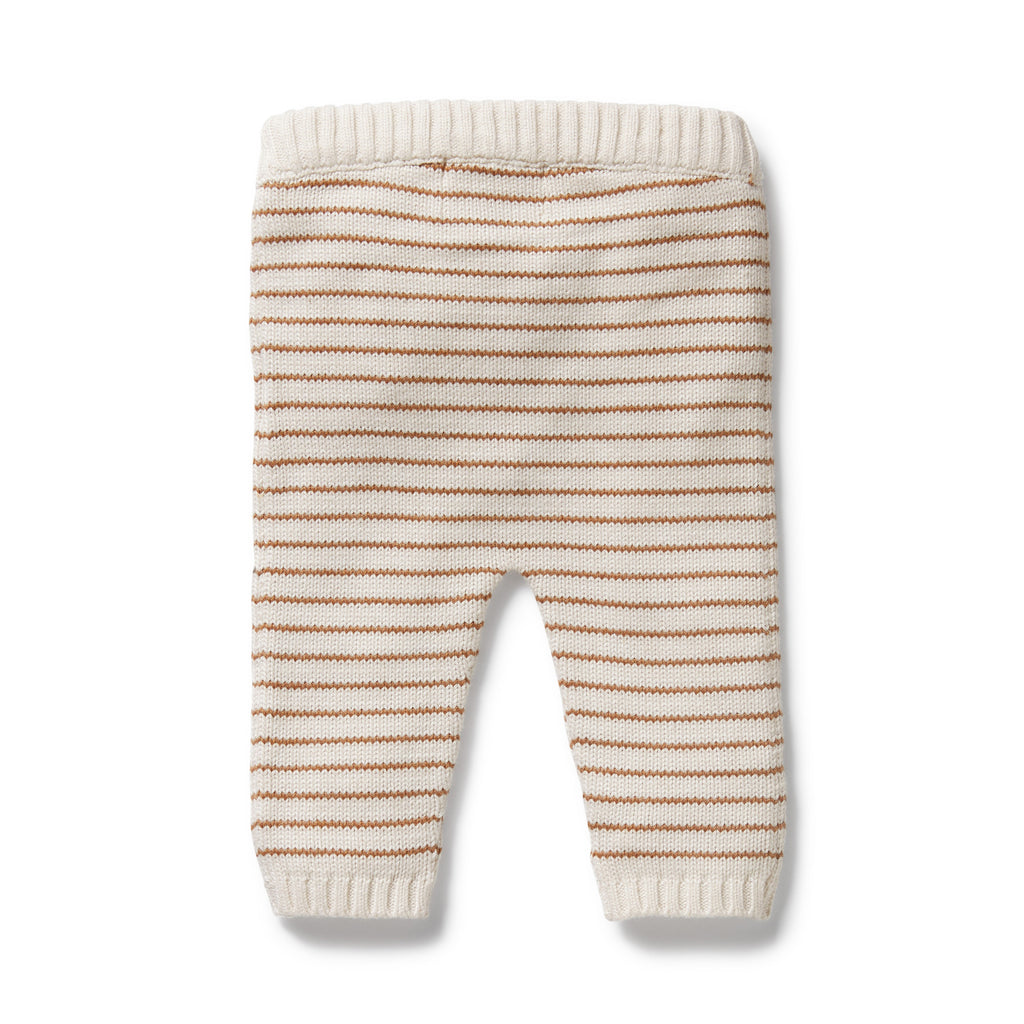 Wilson & Frenchy - Cinnamon Stripe Organic Knitted Legging