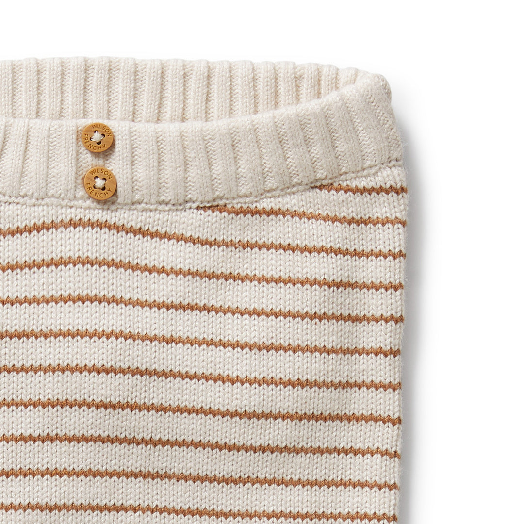 Wilson & Frenchy - Cinnamon Stripe Organic Knitted Legging