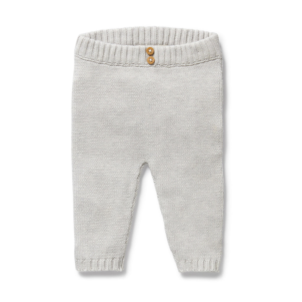 Wilson & Frenchy - Grey Melange Organic Knitted Legging