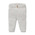 Grey Melange Organic Knitted Legging