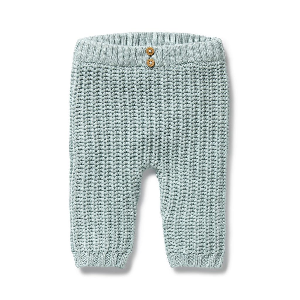 Wilson & Frenchy - Duck Egg Organic Knitted Legging