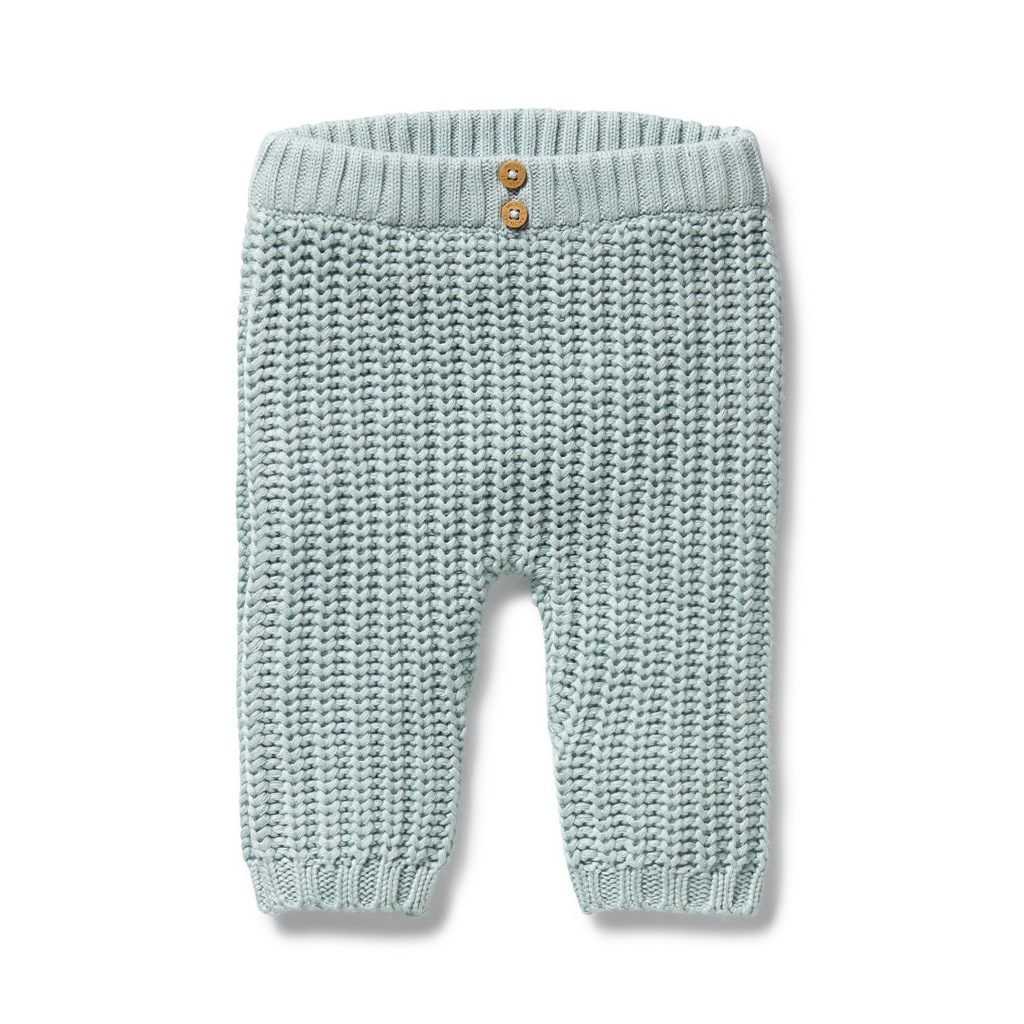 Wilson & Frenchy - Duck Egg Organic Knitted Legging