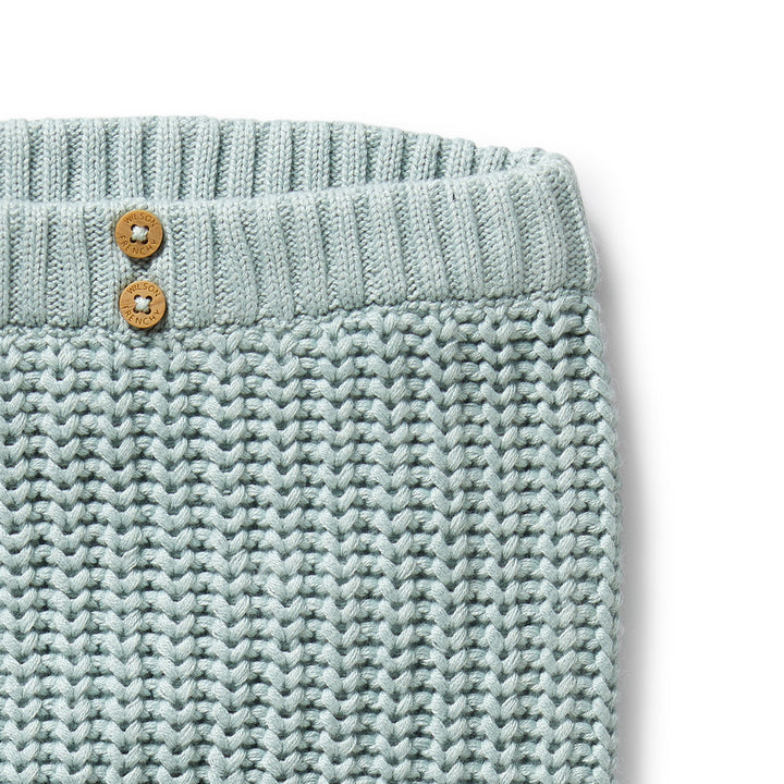 Wilson & Frenchy - Duck Egg Organic Knitted Legging