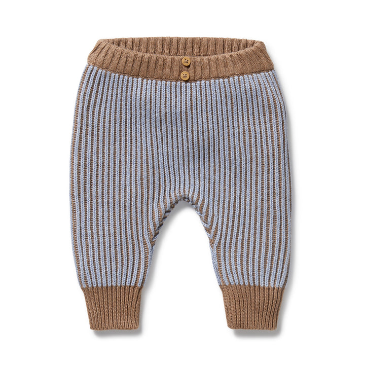Wilson & Frenchy - Coco Blue Speckle Organic Knitted Legging