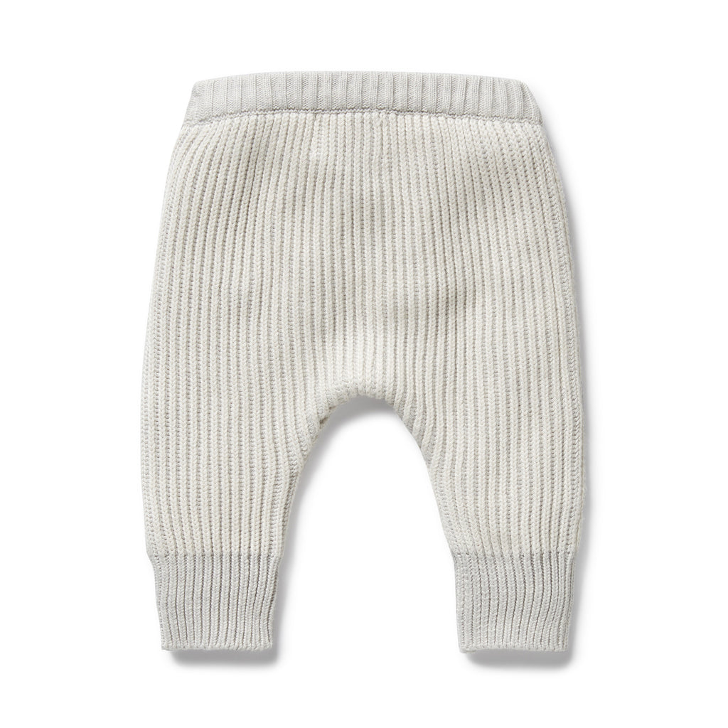 Wilson & Frenchy - Grey Melange and Oatmeal Organic Knitted Legging