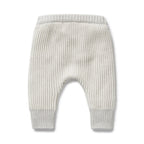 Wilson & Frenchy - Grey Melange and Oatmeal Organic Knitted Legging