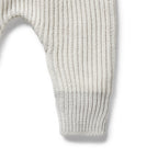Wilson & Frenchy - Grey Melange and Oatmeal Organic Knitted Legging
