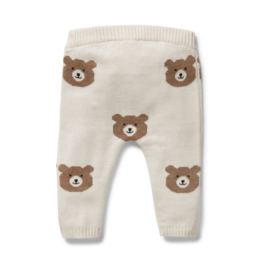Wilson & Frenchy - Beary Cute Organic Knitted Jacquard Legging