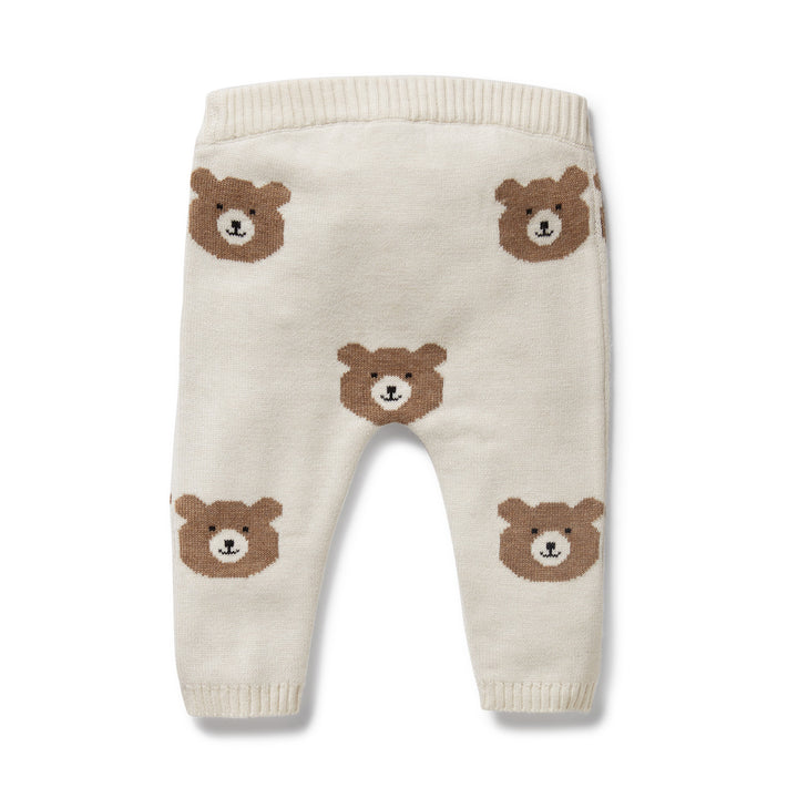 Wilson & Frenchy - Beary Cute Organic Knitted Jacquard Legging