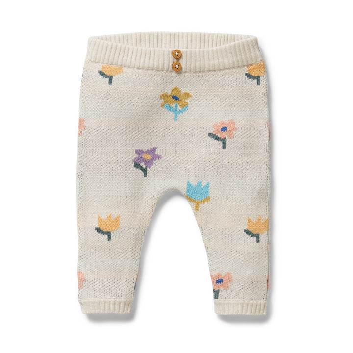 Wilson & Frenchy - Flower Pop Organic Knitted Jacquard Legging
