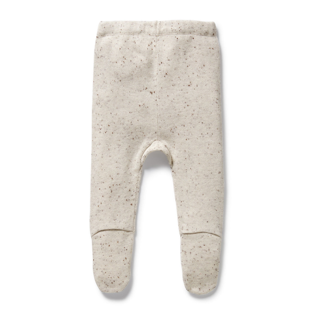 Wilson & Frenchy - Cookie and Cream Organic Knitted Legging with Feet