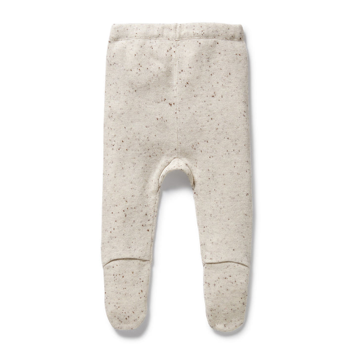 Wilson & Frenchy - Cookie and Cream Organic Knitted Legging with Feet