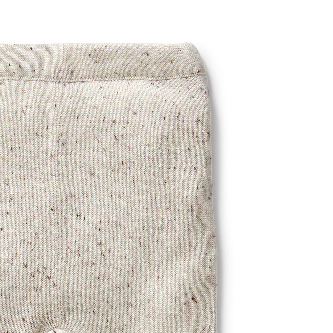 Wilson & Frenchy - Cookie and Cream Organic Knitted Legging with Feet