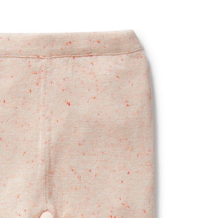 Wilson & Frenchy - Fairy Floss Organic Knitted Legging with Feet