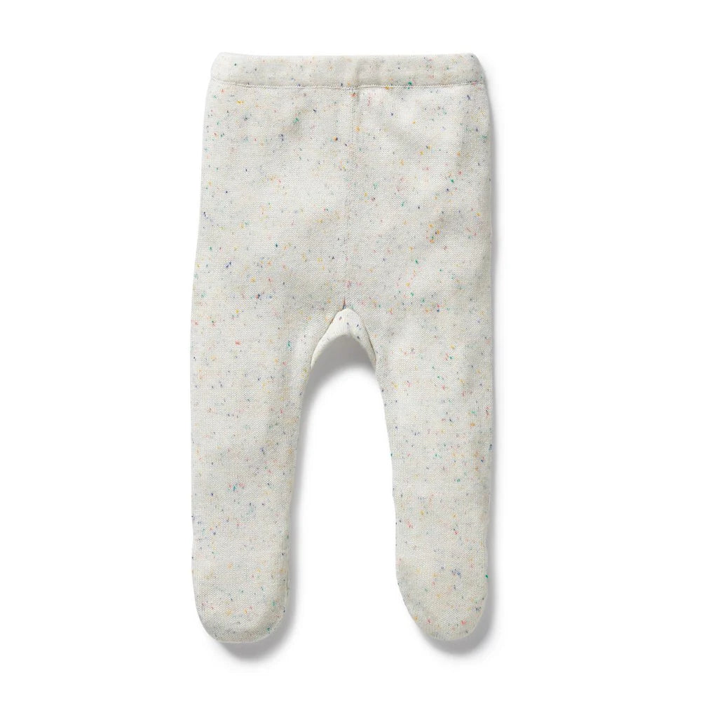 Wilson & Frenchy - Hundreds and Thousands Organic Knitted Legging with Feet