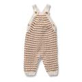 Cinnamon Stripe Organic Knitted Overall