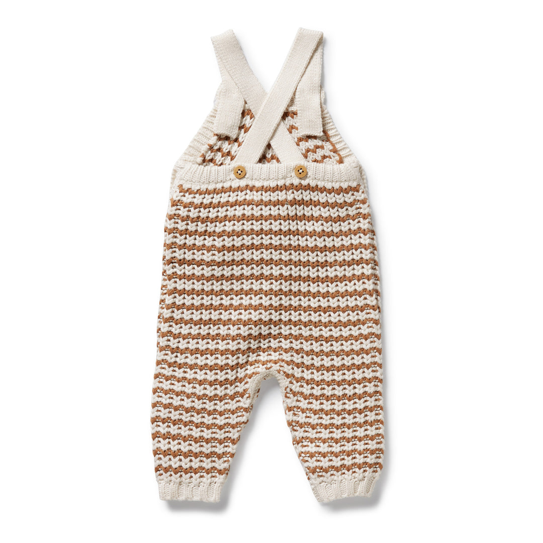 Wilson & Frenchy - Cinnamon Stripe Organic Knitted Overall