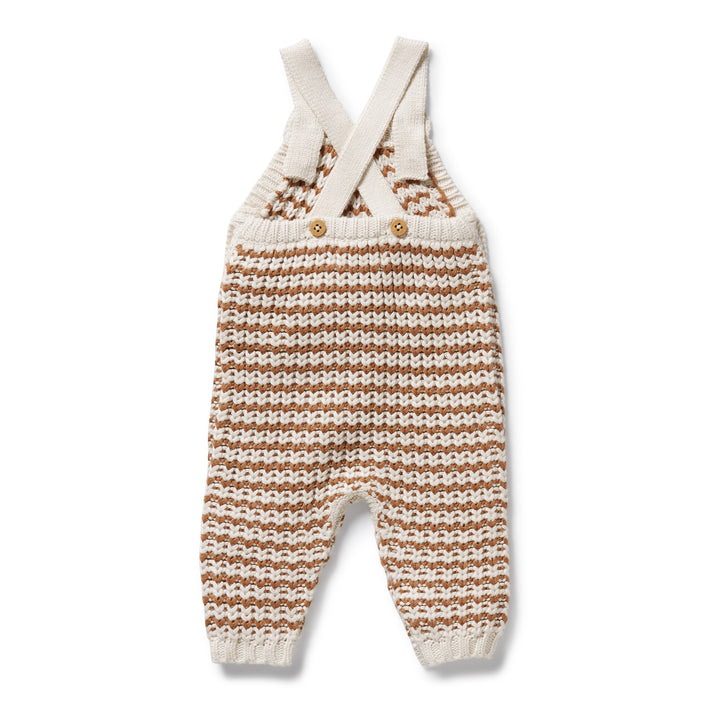 Wilson & Frenchy - Cinnamon Stripe Organic Knitted Overall