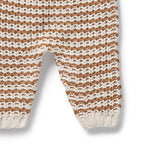 Wilson & Frenchy - Cinnamon Stripe Organic Knitted Overall