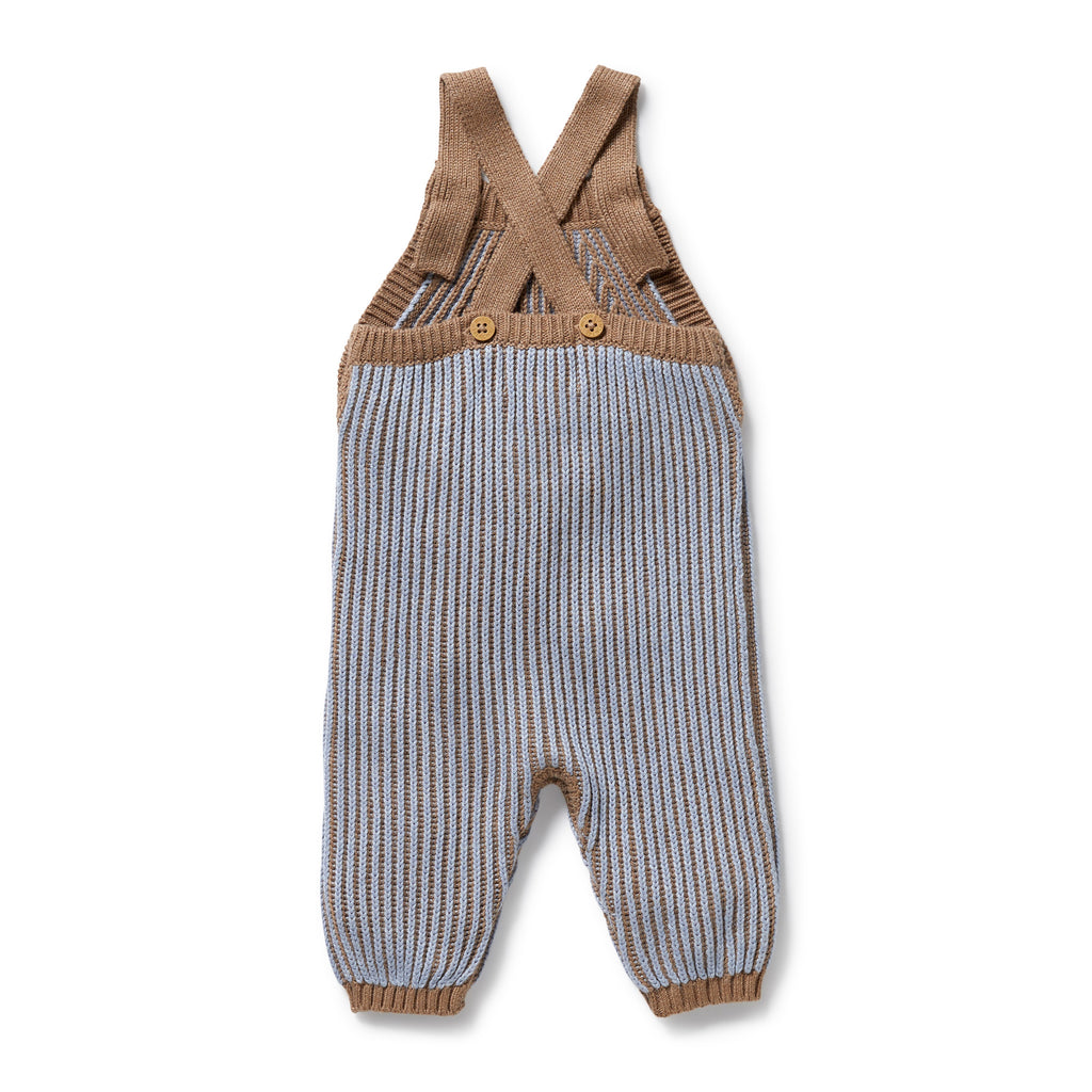 Wilson & Frenchy - Coco and Blue Speckle Organic Knitted Overall