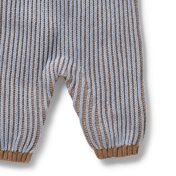 Wilson & Frenchy - Coco and Blue Speckle Organic Knitted Overall
