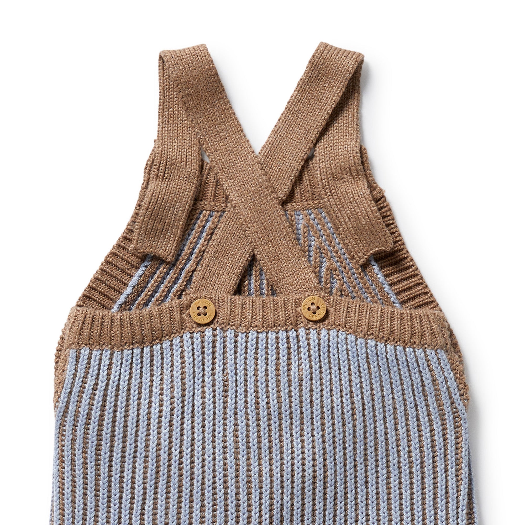 Wilson & Frenchy - Coco and Blue Speckle Organic Knitted Overall