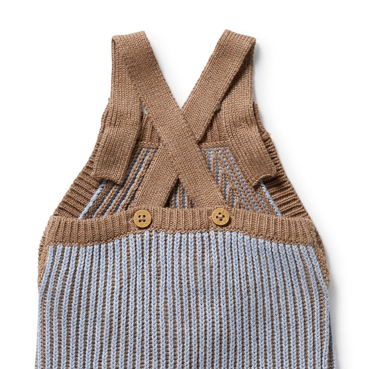 Wilson & Frenchy - Coco and Blue Speckle Organic Knitted Overall
