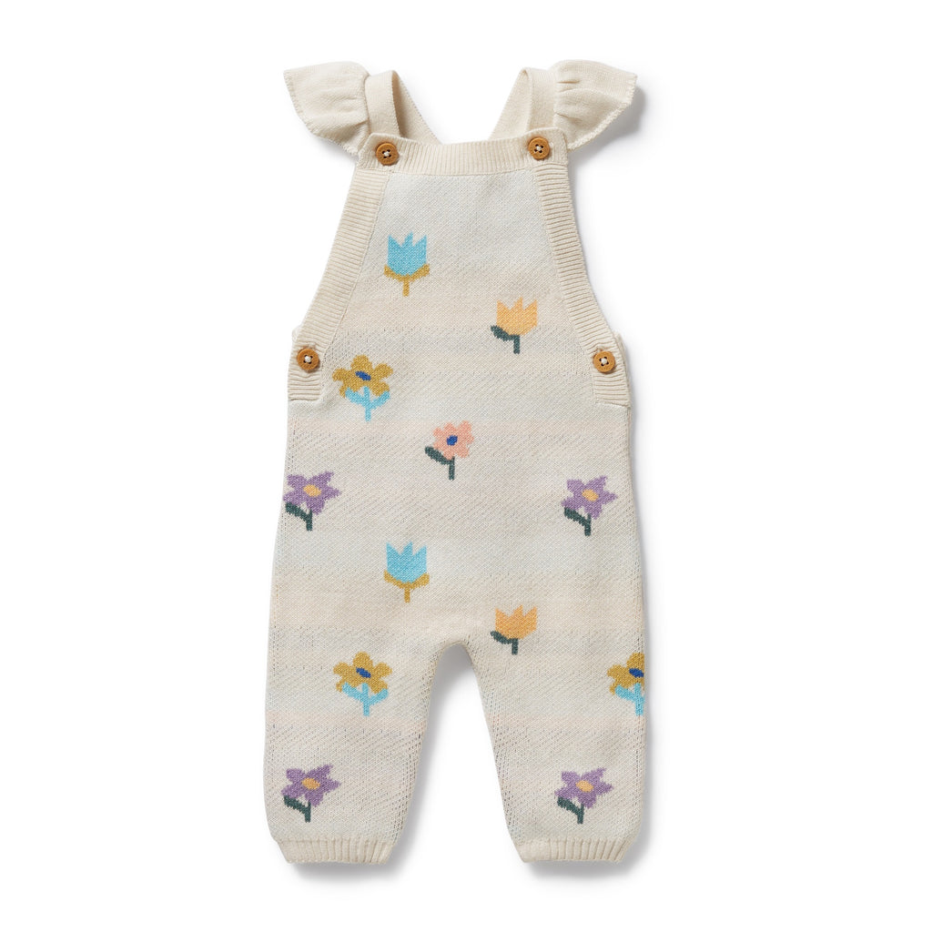 Wilson & Frenchy - Flower Pop Organic Knitted Jacquard Overall