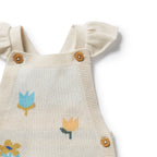 Wilson & Frenchy - Flower Pop Organic Knitted Jacquard Overall